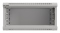 Szafa instalacyjna rack wisząca 19" 4U 540X350 szara drzwi przeszklone Lanberg (flat pack) - 2506173