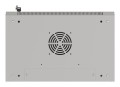 Szafa instalacyjna rack wisząca 19" 4U 540X350 szara drzwi przeszklone Lanberg (flat pack) - 2506174