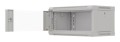 Szafa instalacyjna rack wisząca 19" 4U 540X350 szara drzwi przeszklone Lanberg (flat pack) - 2506169