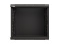 Szafa instalacyjna rack wisząca 19" 9U 540x350 czarna drzwi przeszklone Lanberg (FLAT PACK) - 2506191