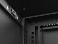 Szafa instalacyjna rack wisząca 19" 9U 540x350 czarna drzwi przeszklone Lanberg (FLAT PACK) - 2506189