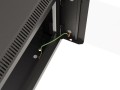 Szafa instalacyjna rack wisząca 19" 9U 540x350 czarna drzwi przeszklone Lanberg (FLAT PACK) - 2506184