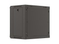 Szafa instalacyjna rack wisząca 19" 9U 540x350 czarna drzwi przeszklone Lanberg (FLAT PACK) - 2506183