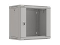 Szafa instalacyjna rack wisząca 19" 9U 540x350 szara drzwi przeszklone LANBERG (FLAT PACK) - 2506193