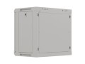 Szafa instalacyjna rack wisząca 19" 9U 540x350 szara drzwi przeszklone LANBERG (FLAT PACK) - 2506201
