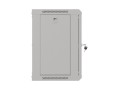 Szafa instalacyjna rack wisząca 19" 9U 540x350 szara drzwi przeszklone LANBERG (FLAT PACK) - 2506196