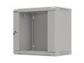 Szafa instalacyjna rack wisząca 19" 9U 540x350 szara drzwi przeszklone LANBERG (FLAT PACK) - 2506194