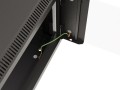 Szafa instalacyjna rack wisząca 19" 4U 540x350 czarna drzwi przeszklone LANBERG (flat pack) - 2506217