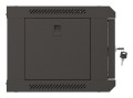 Szafa instalacyjna rack wisząca 19" 4U 540x350 czarna drzwi przeszklone LANBERG (flat pack) - 2506207