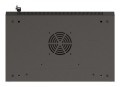Szafa instalacyjna rack wisząca 19" 4U 540x350 czarna drzwi przeszklone LANBERG (flat pack) - 2506213
