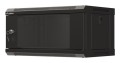 Szafa instalacyjna rack wisząca 19" 4U 540x350 czarna drzwi przeszklone LANBERG (flat pack) - 2506205