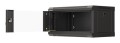 Szafa instalacyjna rack wisząca 19" 4U 540x350 czarna drzwi przeszklone LANBERG (flat pack) - 2506208