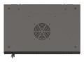 Szafa instalacyjna rack wisząca 19" 4U 540x350 czarna drzwi przeszklone LANBERG (flat pack) - 2506214