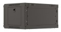 Szafa instalacyjna rack wisząca 19" 4U 540x350 czarna drzwi przeszklone LANBERG (flat pack) - 2506216