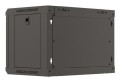 Szafa instalacyjna rack wisząca 19" 6U 540x350 czarna drzwi przeszklone LANBERG (Flat Pack) - 2506221
