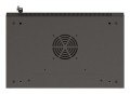 Szafa instalacyjna rack wisząca 19" 6U 540x350 czarna drzwi przeszklone LANBERG (Flat Pack) - 2506229