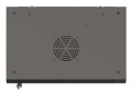 Szafa instalacyjna rack wisząca 19" 6U 540x350 czarna drzwi przeszklone LANBERG (Flat Pack) - 2506227