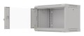 Szafa instalacyjna rack wisząca 19" 6U 540x350 szara drzwi przeszklone Lanberg (Flat Pack) - 2506236