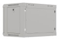 Szafa instalacyjna rack wisząca 19" 6U 540x350 szara drzwi przeszklone Lanberg (Flat Pack) - 2506244