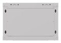 Szafa instalacyjna rack wisząca 19" 6U 540x350 szara drzwi przeszklone Lanberg (Flat Pack) - 2506243