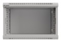 Szafa instalacyjna rack wisząca 19" 6U 540x350 szara drzwi przeszklone Lanberg (Flat Pack) - 2506240