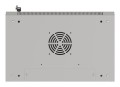 Szafa instalacyjna rack wisząca 19" 6U 540x350 szara drzwi przeszklone Lanberg (Flat Pack) - 2506241