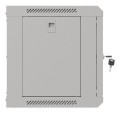 Szafa instalacyjna rack wisząca 19" 6U 540x350 szara drzwi przeszklone Lanberg (Flat Pack) - 2506235