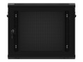 SZAFA INSTALACYJNA RACK WISZĄCA 19" 9U 600X450 CZARNA DRZWI PERFOROWANE LANBERG (FLAT PACK) - 2506252