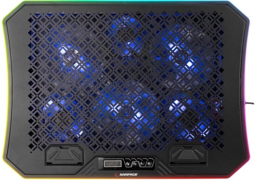 Podstawka chłodząca Rampage AD-RC34 pod laptopa 10-19" LED USB RGB cicha - 1989194