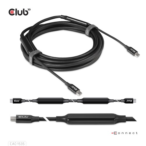 CLUB3D CAC-1535 kabel USB USB 3.2 Gen 2 (3.1 Gen 2) 5 m USB C Czarny - 2510900