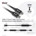 CLUB3D CAC-1535 kabel USB USB 3.2 Gen 2 (3.1 Gen 2) 5 m USB C Czarny - 2510893