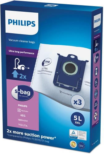 Worek do odkurzacza AEG, Electrolux, Philips (Materiał syntetyczny; Philips FC8027/01; 3 szt.) - 1499914