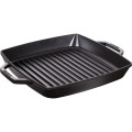 Kwadratowa patelnia żeliwna grillowa STAUB z dwoma uchwytami 40511-683-0 - czarna 28 cm - 1881830