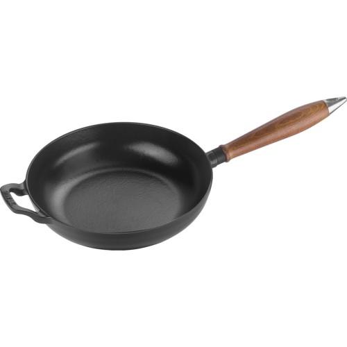 Patelnia żeliwna z drewnianym uchwytem Staub - 24 cm - 1881922