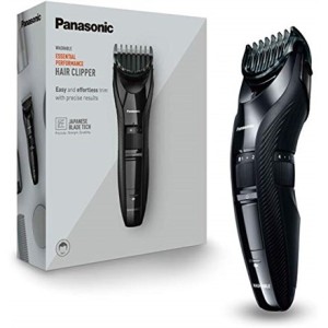 Trymer do włosów Panasonic ER-GC53, na mokro i sucho, 19 kroków długości, precyzyjny co 0.5 mm, czarny