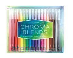 Flamastry p?dzelkowe akwarelowe Chroma blends