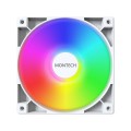 Wentylator Montech GF120 PWM ARGB, 3 szt. - 120mm, biały - 2509575