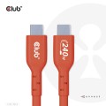 CLUB3D CAC-1513 kabel USB USB 2.0 3 m USB C Pomarańczowy - 2510877