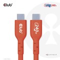 CLUB3D CAC-1513 kabel USB USB 2.0 3 m USB C Pomarańczowy - 2510881