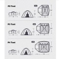 Naturehike Namiot P-Series 3 UV NH18Z033-P-Forest Green - 2002894