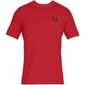 Koszulka męska czerwona Under Armour Sportstyle Left Chest SS - 2517582