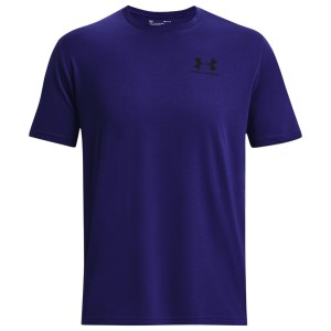 Koszulka męska Under Armour Sportstyle Left Chest SS niebieska