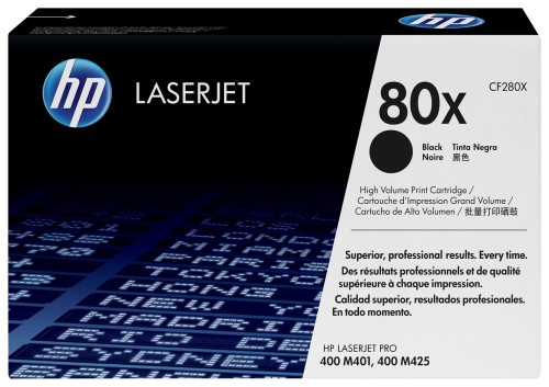 HP 80X svart LaserJet-tonerkassett med hög kapacitet, original kaseta z tonerem 1 szt. Oryginalny Czarny - 1932691