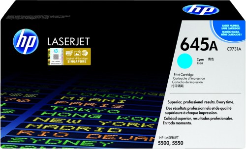 HP 645A oryginalny wkład z błękitnym tonerem LaserJet - 1932936