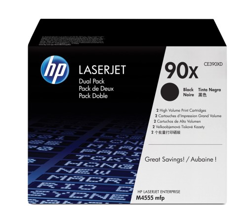 HP 90X zestaw 2 oryginalnych wkładów z czarnym tonerem LaserJet XL - 1932686
