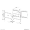 Uchwyt ścienny NewStar NEOMOUNTS WL40-550BL18 TV SET ACC WALL MOUNT - 2519488