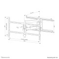 Uchwyt ścienny NewStar NEOMOUNTS WL40-550BL18 TV SET ACC WALL MOUNT - 2182423