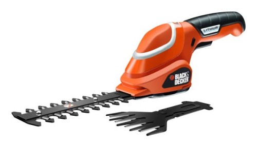 Black & Decker GSL700KIT-QW akumulatorowe nożyce do trawy 10 cm 7 V Litowo-jonowa (Li-Ion) Czarny, Pomarańczowy, Biały - 2515767