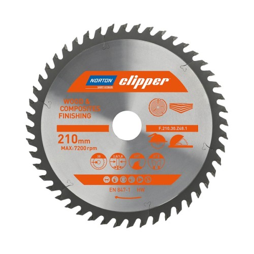NORTON PIŁA TARCZOWA 210mm x 30mm x 48z DREWNO I KOMPOZYTY ATB (2,8 / 1,8) - 2220597