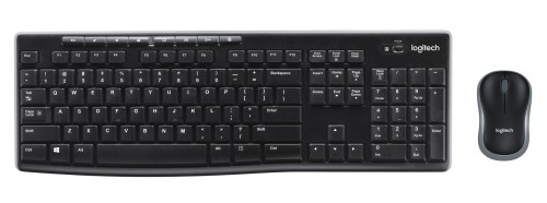 Logitech Wireless Combo MK270 klawiatura Dołączona myszka Dom USB QWERTZ Niemiecki Czarny - 2504661